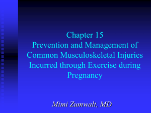 Chapter 15 Prevention and Management of Common Musculoskeletal Injuries Incurred through Exercise during