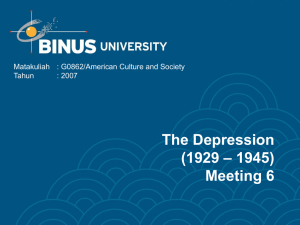The Depression – 1945) (1929 Meeting 6