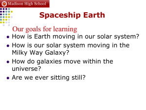 Spaceship Earth Our goals for learning :