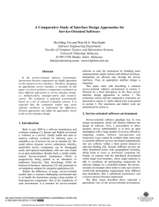 A Comparative Study of Interface Design Approaches for Service-Oriented Software