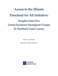 Access to the Illinois Preschool for All Initiative: Insights from Five