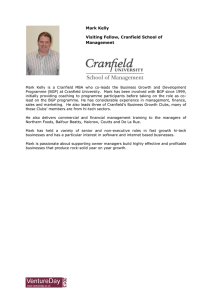 Mark Kelly Visiting Fellow, Cranfield School of Management