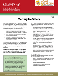 Melting Ice Safely