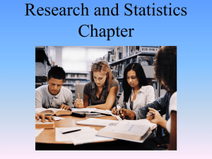 Research and Statistics Chapter