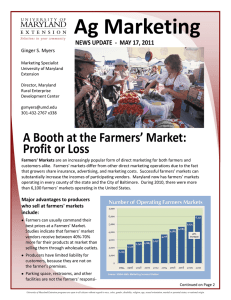 Ag Marketing NEWS UPDATE  -  MAY 17, 2011