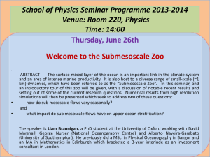 School of Physics Seminar Programme 2013-2014 Venue: Room 220, Physics Time: 14:00