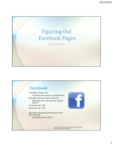 Figuring	Out Facebook	Pages Facebook 10/13/2015