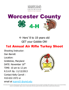 Worcester County 4-H 1st Annual Air Rifle Turkey Shoot