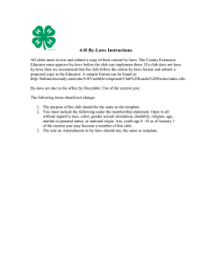 4-H By-Laws Instructions