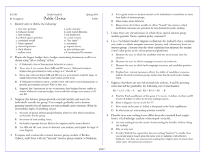 EC410 Study Guide II Spring 2005