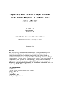 Employability Skills Initiatives in Higher Education: Market Outcomes?