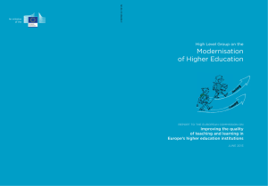 Modernisation of Higher Education