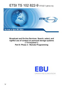 ETSI TS 102 822-9 V1.6.1