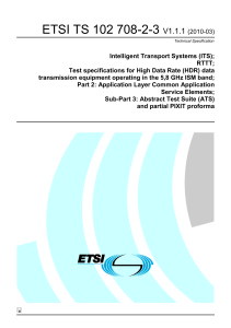 ETSI TS 102 708-2-3  V1.1.1