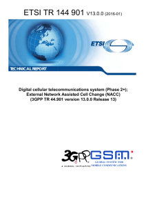 ETSI TR 1 144 901 V13.0.0