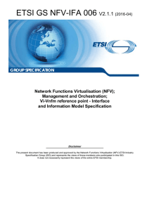 ETSI GS NFV-IFA 006 V2.1.1