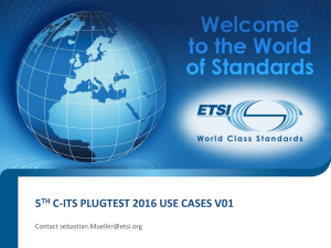 5 C-ITS PLUGTEST 2016 USE CASES V01 TH Contact
