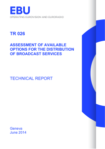 TR 026  TECHNICAL REPORT ASSESSMENT OF AVAILABLE