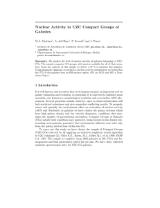 Nuclear Activity in UZC Compact Groups of Galaxies M.A. Martinez