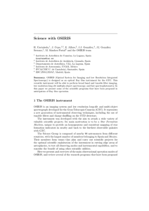 Science with OSIRIS
