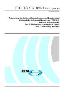 ETSI TS 102 165-1  V4.2.1