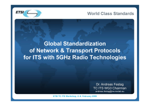 Global Standardization of Network &amp; Transport Protocols