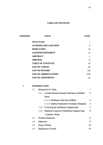 vii TABLE O F CONTENTS A PT ER TITLE