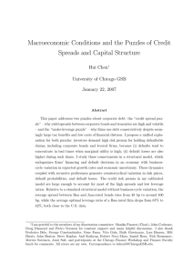 Macroeconomic Conditions and the Puzzles of Credit Spreads and Capital Structure