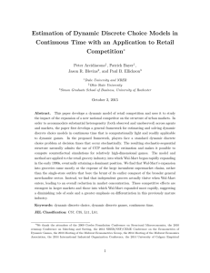 Estimation of Dynamic Discrete Choice Models in Competition