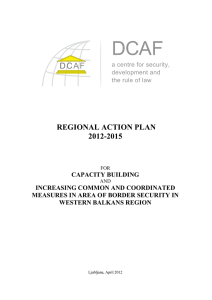 REGIONAL ACTION PLAN 2012-2015