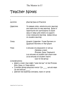 Teacher Notes ................................................................. . The Mentor in U!
