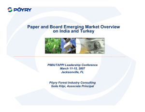 Paper and Board Emerging Market Overview on India and Turkey