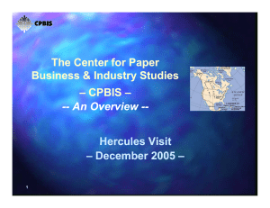 The Center for Paper Business &amp; Industry Studies