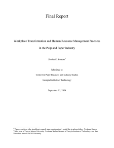 Final Report Workplace Transformation and Human Resource Management Practices