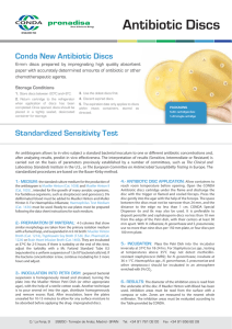Antibiotic Discs Storage Conditions