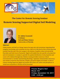 Remote Sensing Supported Digital Soil Modeling  Abstract