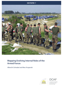 DCAF Mapping Evolving Internal Roles of the Armed Forces