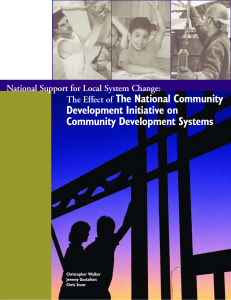 The National Community Development Initiative on Community Development Systems