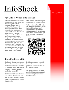 InfoShock QR Codes to Promote Better Research