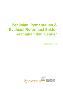 Penilaian, Pemantauan &amp; Evaluasi Reformasi Sektor Keamanan dan Gender