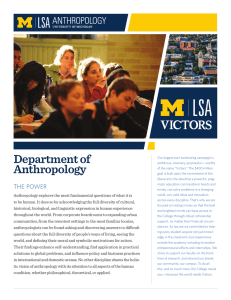 Department of Anthropology
