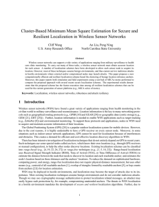 Cluster-Based Minimum Mean Square Estimation for Secure and