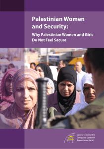 Palestinian Women and Security: Why Palestinian Women and Girls Do Not Feel Secure