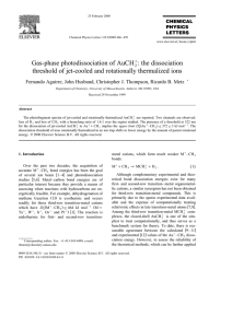 Gas-phase photodissociation of AuCH : the dissociation