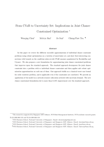 From CVaR to Uncertainty Set: Implications in Joint Chance Constrained Optimization ∗