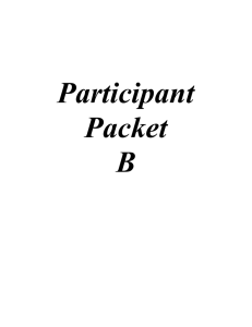 Participant Packet B