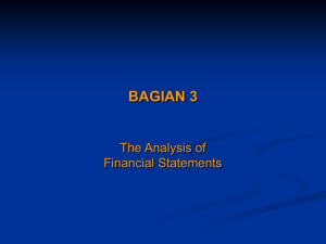 BAGIAN 3 The Analysis of Financial Statements