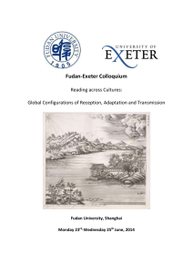 Fudan-Exeter Colloquium programme