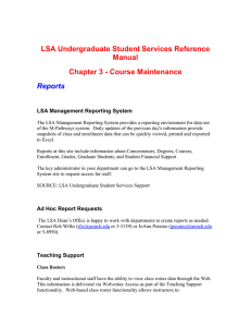 Chapter 3 COURSES: Reports (Word document)