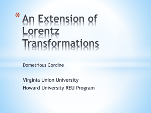 * Virginia Union University Howard University REU Program Dometrious Gordine